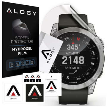 Alogy Hydrogel-Schutzfolie für Garmin Fenix 7 Smartwatch