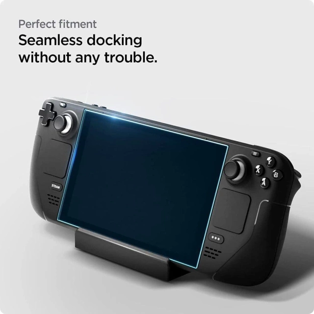 Spigen Glas.tr "EZ Fit" Tempered Glass for Steam Deck Clear