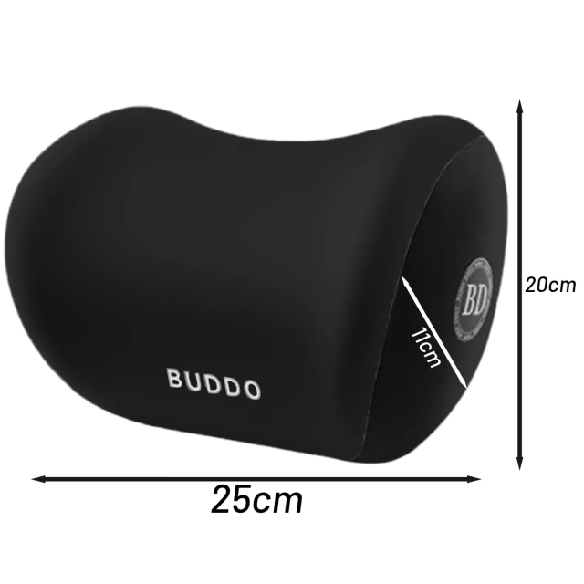 Alogy Car Polštář na opěrku hlavy, Memory Foam Black