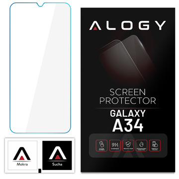 Flat tempered glass 9H Alogy Screen Protector PRO screen protector for Samsung Galaxy A34 5G