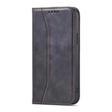 Magnet Fancy Case Case für iPhone 13 Pro Max Tasche Kartenetui Kartenhalter Schwarz
