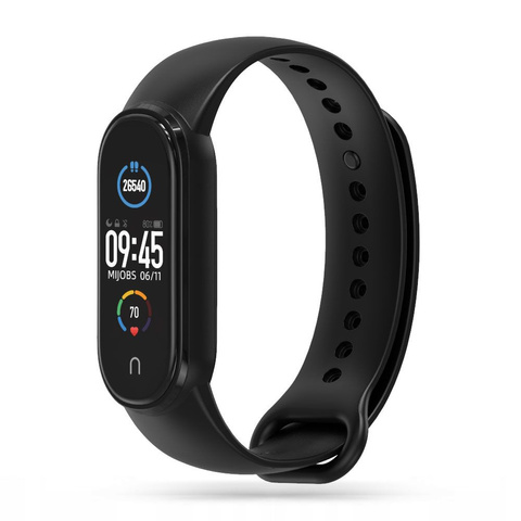 Sportovní pásek IconBand pro Xiaomi Mi Smart Band 5/6/6 NFC / 7 Black