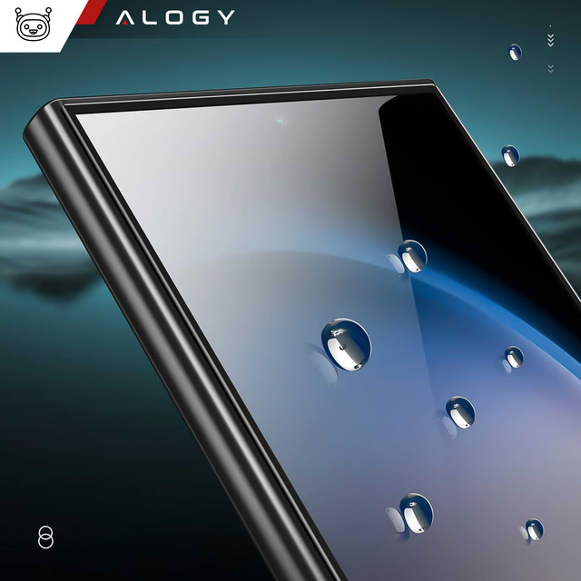 Загартоване скло для Alogy Full Glue case friendly case для Samsung Galaxy S24 Ultra Black