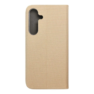 SENSITIVE Book Case for Samsung Galaxy S25 Plus Gold Stand