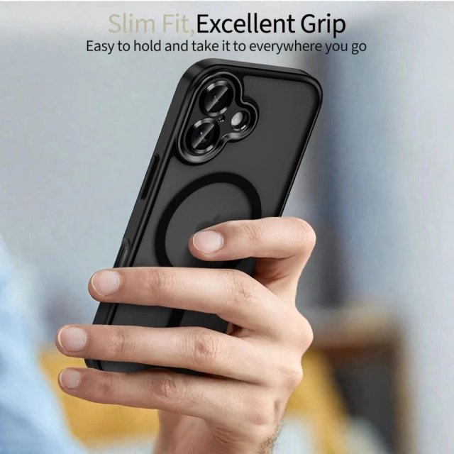 Etui Tech-Protect MagCam MagSafe do iPhone 17, czarny mat