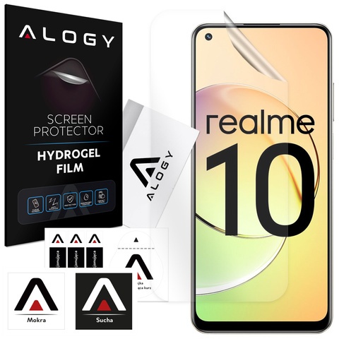 Folia Hydrożelowa do Realme 10 ochronna na telefon na ekran Alogy Hydrogel Film