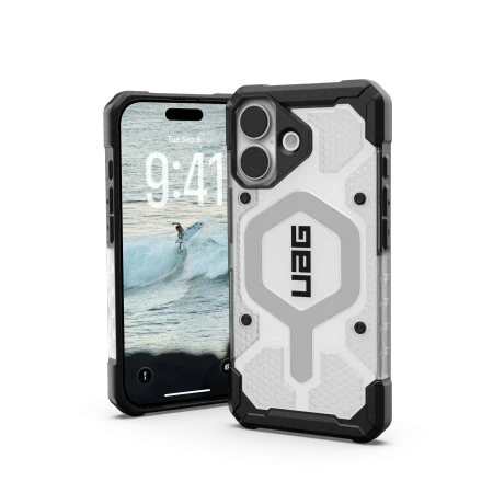 Etui do iPhone 17 UAG Pathfinder Clear MagSafe Biało-Szare
