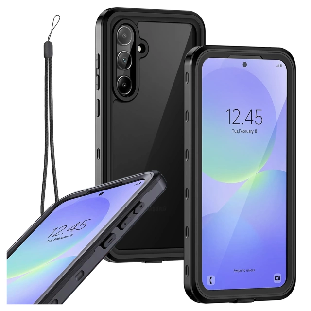 Etui Wodoodporne do Samsung Galaxy A36 5G / A56 5G Alogy HydroArmor™ IP68 Case z przezroczystym tyłem Pancerna obudowa 360