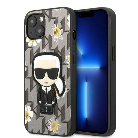 Etui Karl Lagerfeld KLHCP13SPMNFIK1 iPhone 13 mini 5,4" květina Ikonik Karl