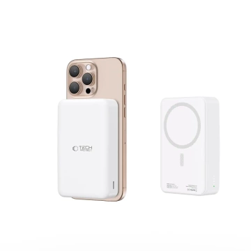 Powerbanka Tech-Protect PB12 LifeMag 20000mAh MagSafe biela 15W