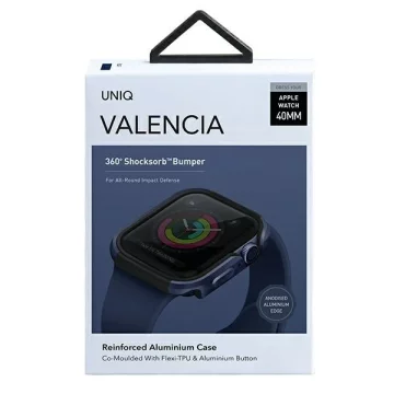 UNIQ Valencia protective case for Apple Watch Series 4/5/6/SE 40mm blue/atlantic blue