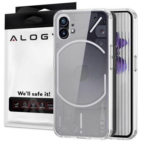 Захисний чохол кришка Alogy Hybrid Clear Case for Nothing Phone 1 Прозорий