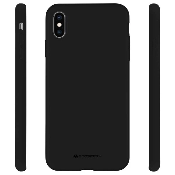 Mercury Silikon-Handyhülle für iPhone 14 Pro schwarz/schwarz