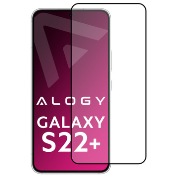 9H Alogy Full Glue Tempered Glass for Samsung Galaxy S22 Plus Case Friendly Black