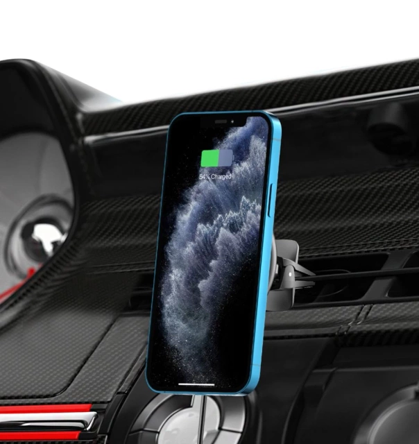 A2 MagSafe magnetic car holder with 15W charger for the Black grille