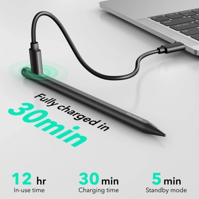 Rysik ESR Geo Digital Stylus do iPad z Apple Find My Czarny