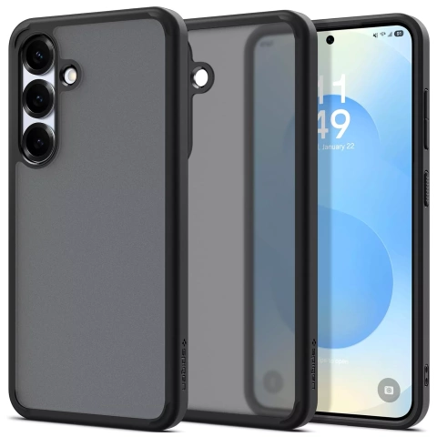 Kryt na telefón Spigen Ultra Hybrid pre Samsung Galaxy S25, ľadovo čierny