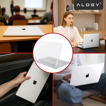 Etui Alogy Hard Case do Apple Macbook Air 13 2022 M2 A2681 13,6" Przezroczyste