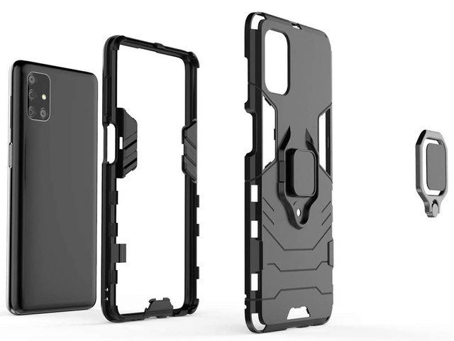 Чохол Alogy Stand Ring Armor для Samsung Galaxy M51 чорний