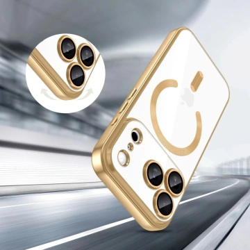 Etui do iPhone 17 Pro Tech-Protect MagFlex MagSafe Przezroczysto-Złote