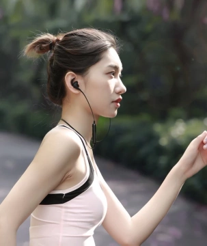 Bezdrôtové športové slúchadlá Remax RB-S25 Bezdrôtové slúchadlá Bluetooth 4.2 Headset 70mAh čierna