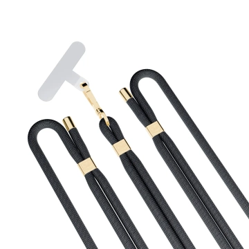 Univerzálna šnúrka na chytanie smartfónu 3mk EasyClip Elite Black (zlatá)