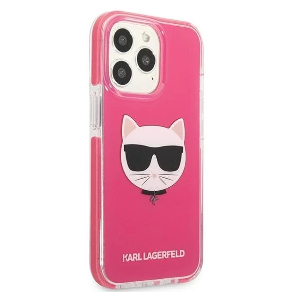 Etui Karl Lagerfeld KLHCP13XTPECPI pro iPhone 13 Pro Max 6,7" pevné pouzdro Choupette Head