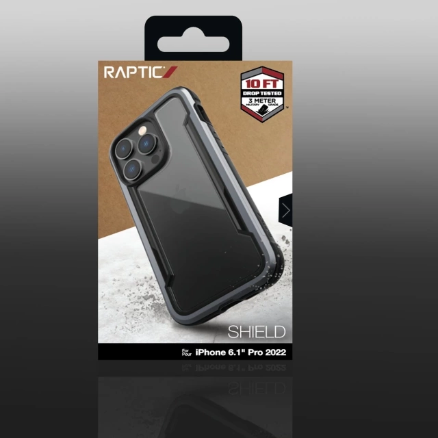 Броньований чохол Raptic Shield Case iPhone 14 Pro чорний
