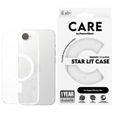Puzdro na iPhone 16e CARE od PanzerGlass Flagship Urban Combat StarLight White MagSafe