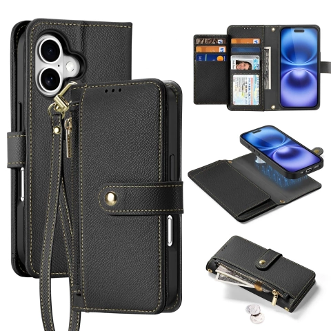iPhone 16 Dux Ducis Lawa MagSafe Wallet Case – Black