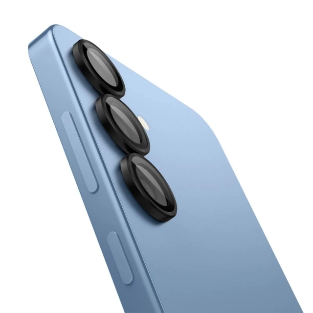 Захисне чохол для камери Samsung Galaxy S25 Plus чорний Spigen Optik Pro Glas.TR "EZ Fit" HD Camera Protector, 2 шт.