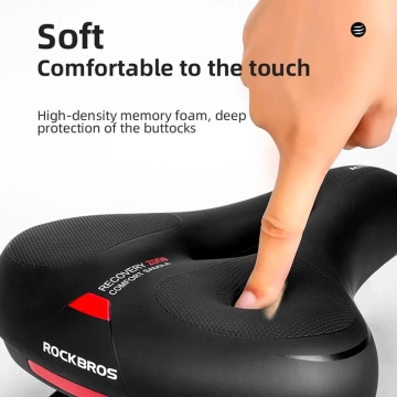 Sedlo na kolo Rockbros AQ-6090R - černo-červené