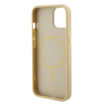 Etui Guess GUHMP15MPSAHMCB für iPhone 15 Plus 6,7" Hardcase Saffiano MagSafe Gold/Gold