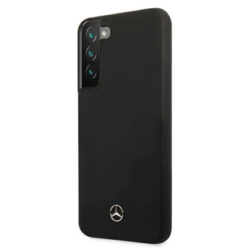 Pevné silikónové puzdro Etui Mercedes MEHCS22MSILBK na Samsung Galaxy S22 Plus S906