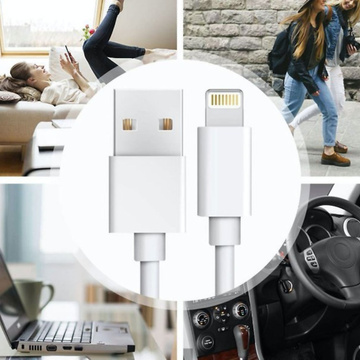 Комплект кабелів x2 100 см Alogy USB до Lightning кабель білий