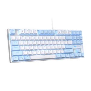 MageGee MK-STAR Blue and white mechanical gaming keyboard