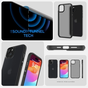 Etui Spigen Ultra Hybrid для iPhone 15 морозний чорний