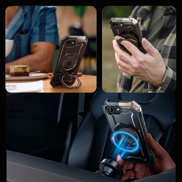 Захисний чохол Supcase UB Grip MagSafe для iPhone 16e чорного кольору