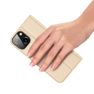 Dux Ducis Skin Pro Holster Cover Flip iPhone 13 zlatý