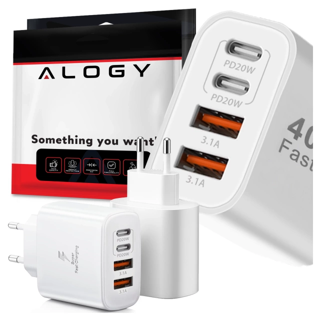 HUB splitter Alogy Adaptér pre počítačový notebook s USB-C na 3x USB-A 2.0 1x USB-A 3.0 sivý