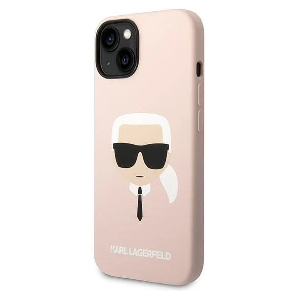 Etui Karl Lagerfeld KLHCP14MSLKHLP pre iPhone 14 Plus 6,7" pevné puzdro Silikónová Karlova hlava