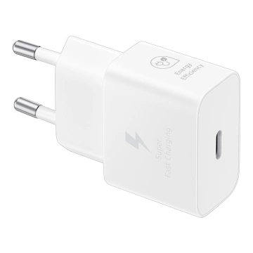 Оригінальний настінний зарядний пристрій Samsung EP-T2510NWE Fast Charging PowerDelivery PD 25W White