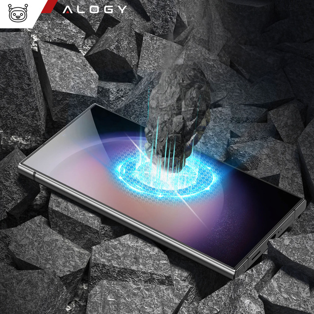 Tempered glass for the Alogy Full Glue case friendly case for Samsung Galaxy S24 Ultra Black