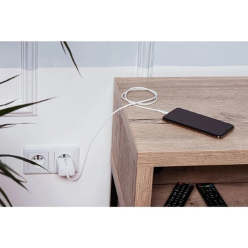 Зарядний пристрій Forcell 20W USB-C PD QC 4.0 Lightning-кабель для iPhone 12 13 14