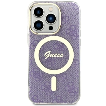 Чохол для телефону Guess GUHMP14LH4STU для Apple iPhone 14 Pro 6.1" purple/purple hardcase 4G MagSafe