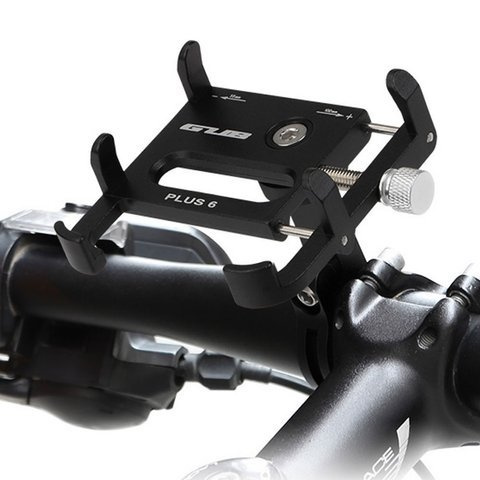Motorcycle bike holder GUB Plus 6 for smartphone aluminum black