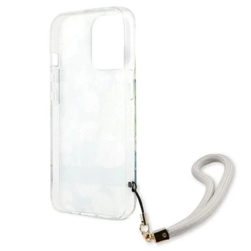 Guess GUHCP13LHFLSN iPhone 13 Pro / 13 6,1" зелений/зелений твердий чохол Flower Strap