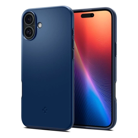 Pouzdro Spigen Thin Fit Mag MagSafe pro iPhone 16 Navy blue