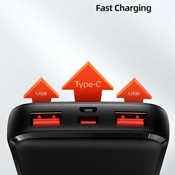 USAMS Powerbank PB58 10000mAh 22,5W QC3.0 PD Fast Charge čierna/čierna 10KCD16101 (US-CD161)