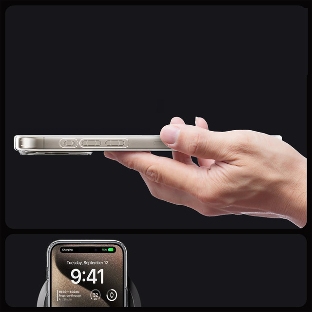 Spigen Ultra Hybrid Mag MagSafe Hülle für Apple iPhone 15 Pro Max Gold